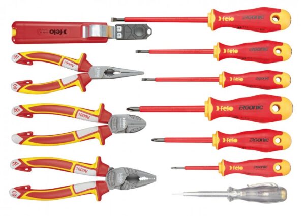 Zestaw 11 narzędzi dla elektryka FELO w etui