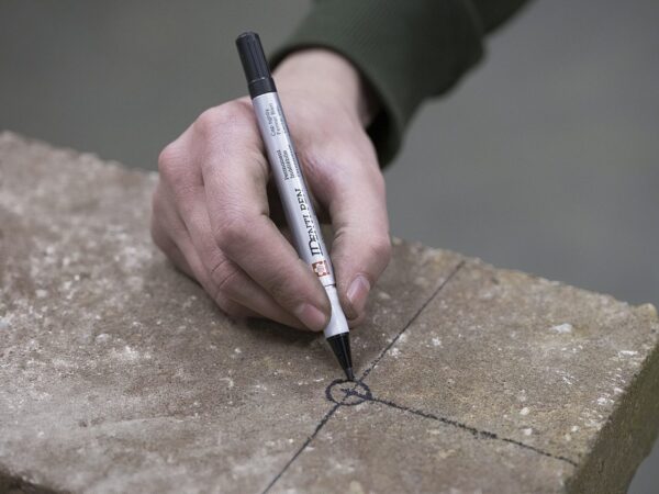 Markery wodoodporny IDenti-Pen czarny + czerwony, Sakura - obrazek 3