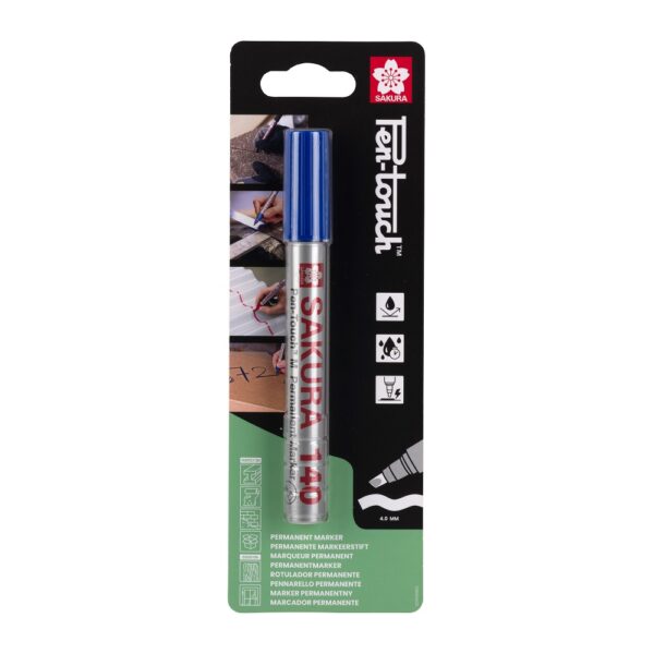 Marker Pen-Touch 140 niebieski, Sakura do drewna, metalu, szkła, tektury